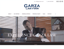 Tablet Screenshot of garzalaw.com